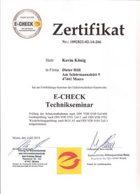 E-CHECK Technikseminar