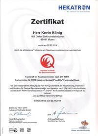 Fachkraft Rauchwarnmelder